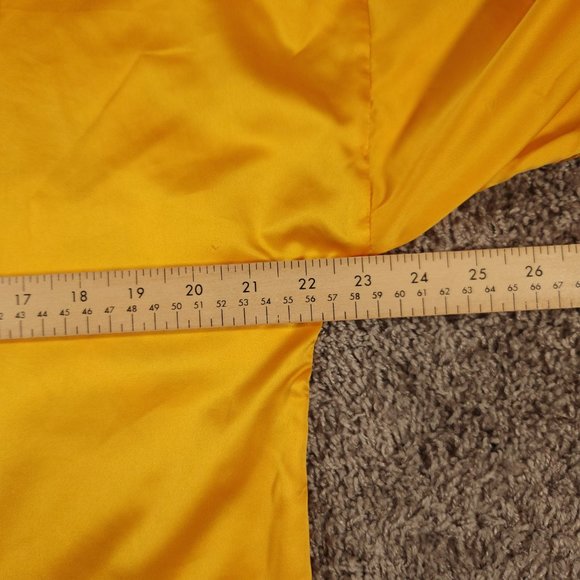 Soft Surroundings Blouse Medium Yellow Gold Floral Wide Sleeve Silky Pullover - Picture 4 of 16